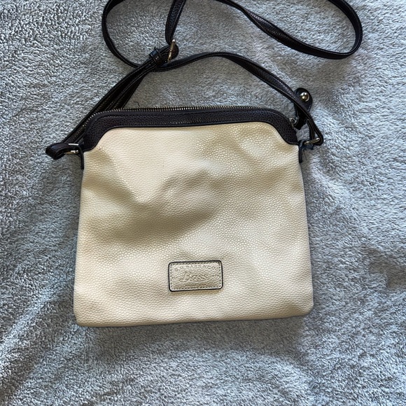 G.H. Bass & Co. Handbags - G.H. Bass & Co. Cream and Black Crossbody Bag